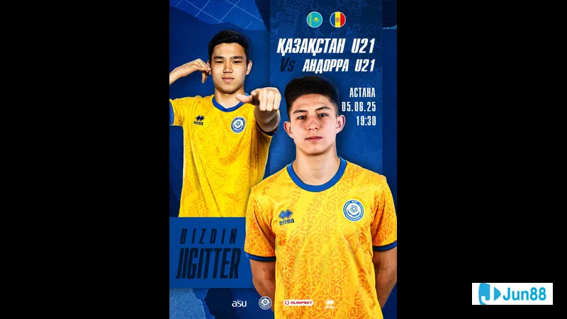 Cầu thủ U21 Andorra vượt qua cầu thủ U21 Kazakhstan trong trận đấu bóng đá Cầu thủ U21 Andorra vượt qua cầu thủ U21 Kazakhstan trong trận đấu bóng đá